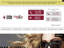 Tablet Screenshot of mississaugavisioncentre.com